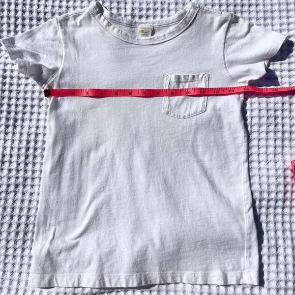 Crewcuts White Short Sleeve Tee with Front Pocket - Picture 5 of 8